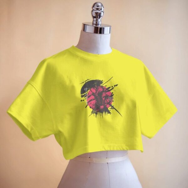 Samurai Sunset Crop Tee| Print My Drip
